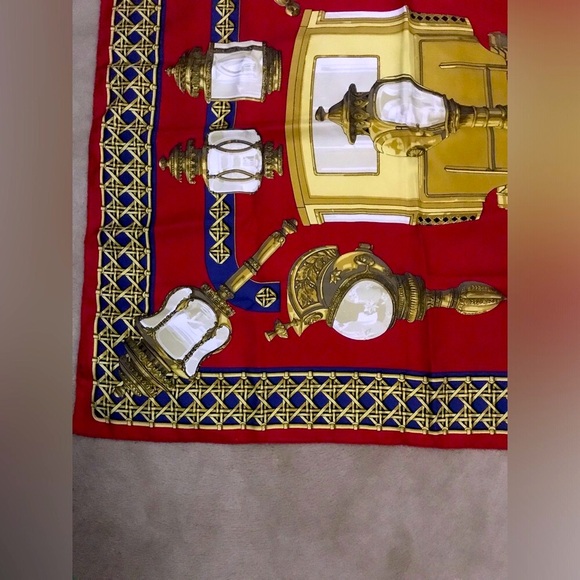 Hermès Hermes 90cm scarf Feux de Routes - Picture 4 of 11